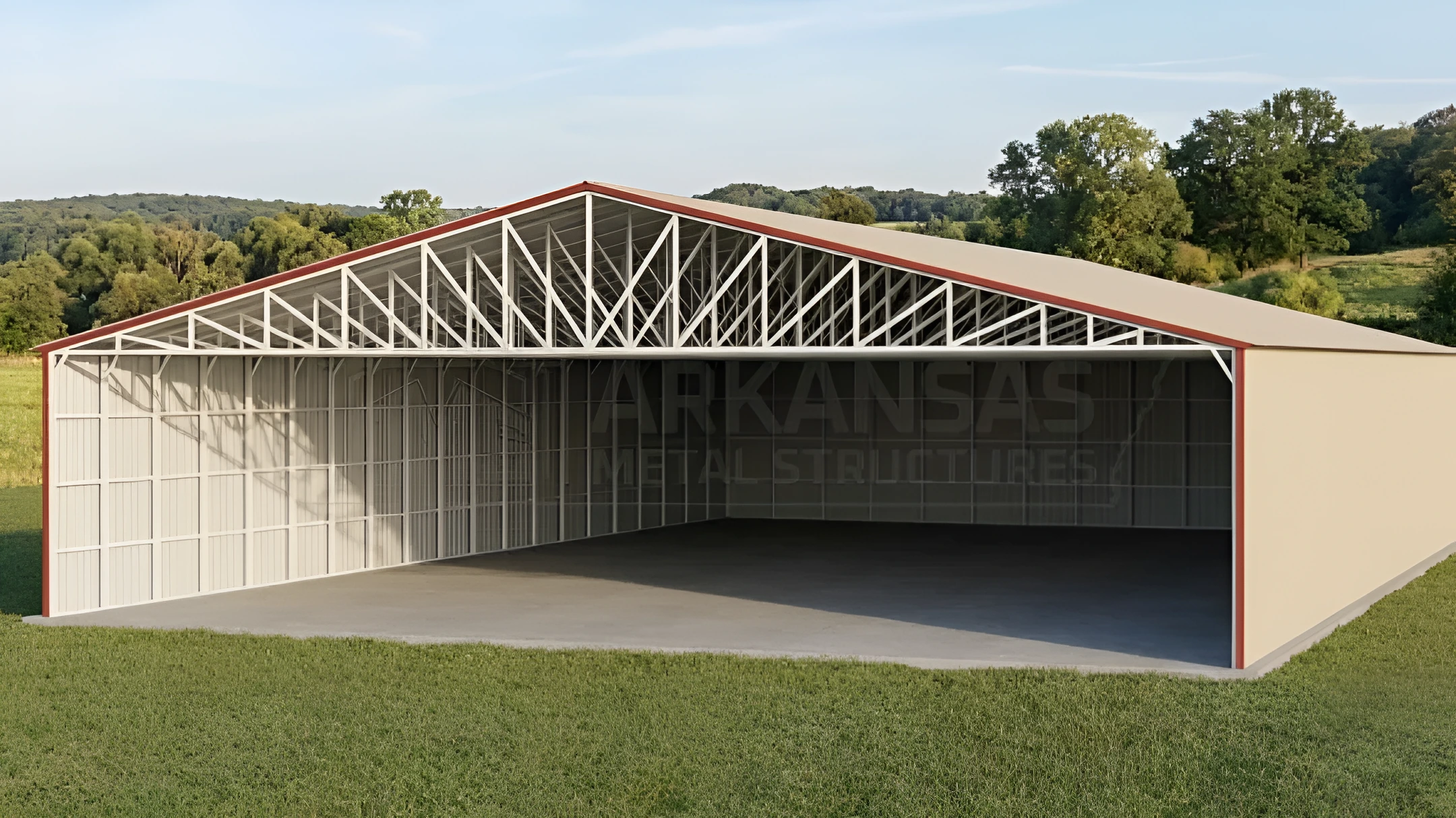 90×140x16 Agricultural Building | Arkansas Metal Structures