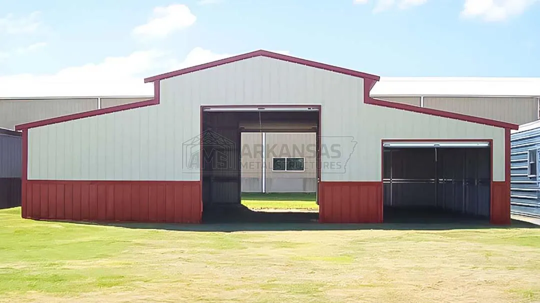 42x25x12 Steel Barn